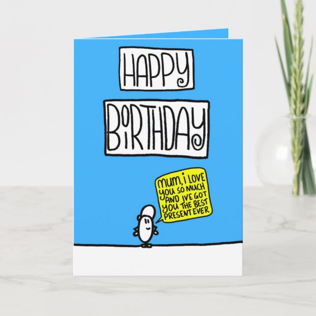 tarjeta de cumpleaños divertida (Anverso)