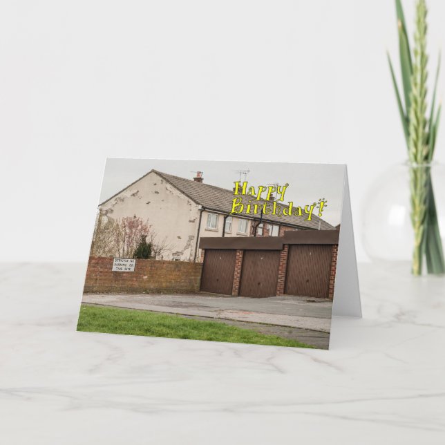 Tarjeta de cumpleaños divertida (Anverso)