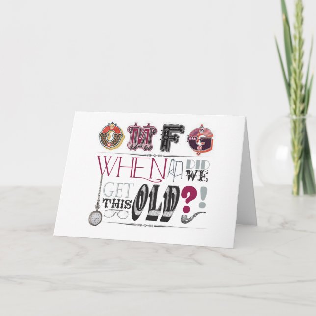 Tarjeta de cumpleaños divertida (Anverso)