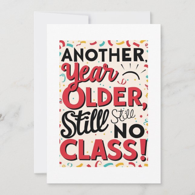 Tarjeta de cumpleaños divertida (Anverso)