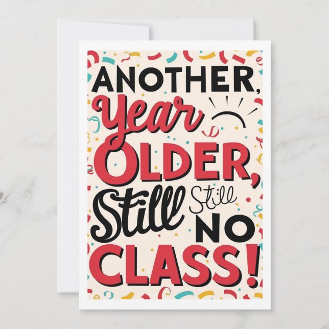 Tarjeta de Cumpleaños Divertida (Anverso)