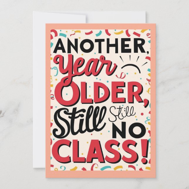 Tarjeta de Cumpleaños Divertida (Anverso)