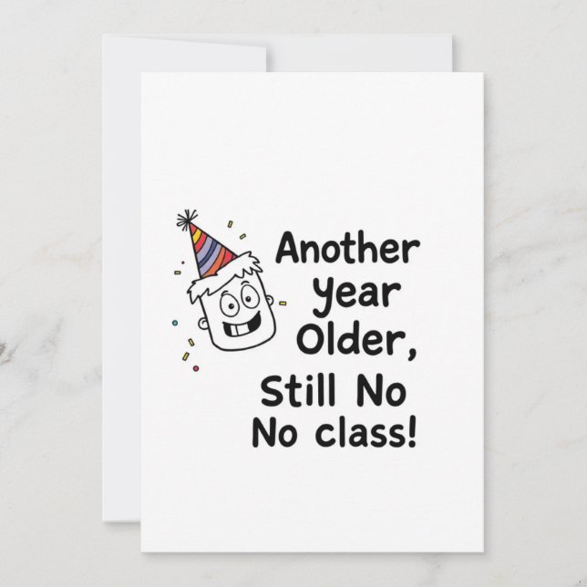 Tarjeta de Cumpleaños Divertida (Anverso)