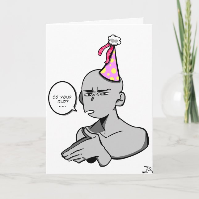 Tarjeta de cumpleaños divertida (Anverso)