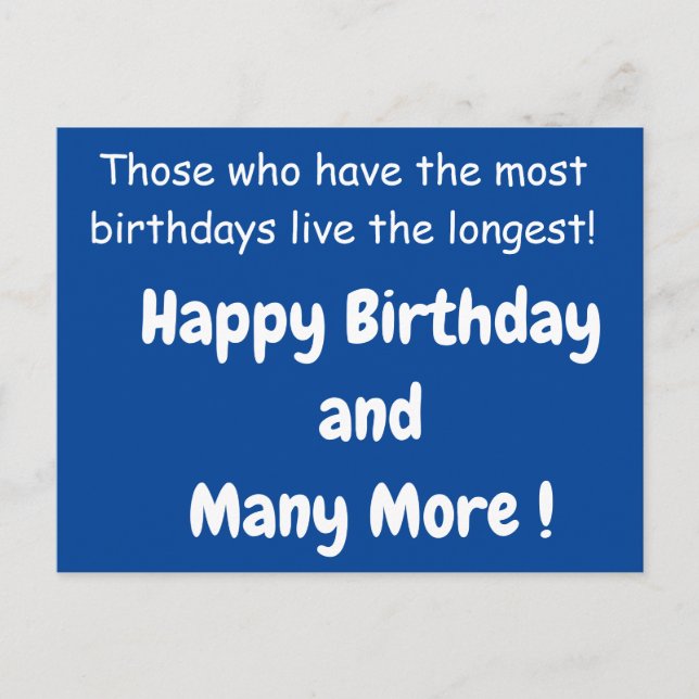 Tarjeta de cumpleaños divertida (Anverso)