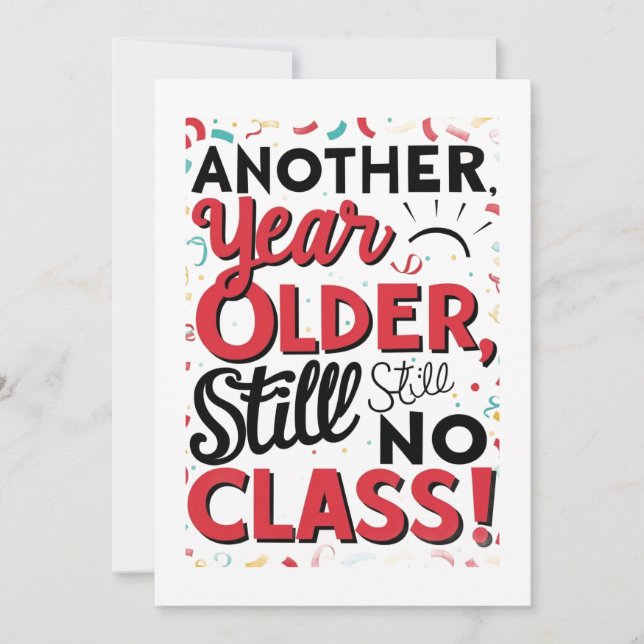 Tarjeta de cumpleaños divertida (Anverso)