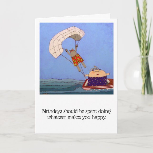 Tarjeta de cumpleaños divertida (Anverso)