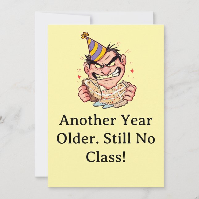 Tarjeta de Cumpleaños Divertida (Anverso)