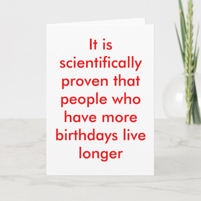 Tarjeta de cumpleaños divertida (Anverso)