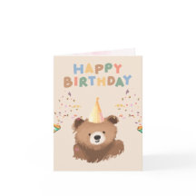 Tarjeta de cumpleaños divertida con colores encant