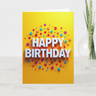 Tarjeta de cumpleaños divertida con lunares