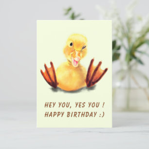 Tarjeta de cumpleaños divertida con texto de Perso