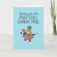 Tarjeta de cumpleaños divertida Cute Pineapple Fru