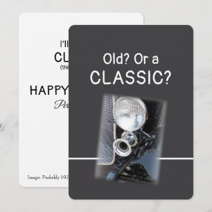 Tarjeta de cumpleaños divertida de Bentley clásico