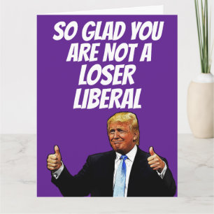 TARJETA DE CUMPLEAÑOS DIVERTIDA DE DONALD TRUMP