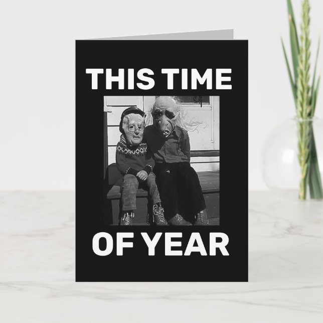 TARJETA DE CUMPLEAÑOS DIVERTIDA DE HALLOWEEN PARA  (Anverso)