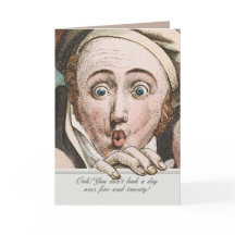 Tarjeta de cumpleaños divertida de Jane Austen Reg
