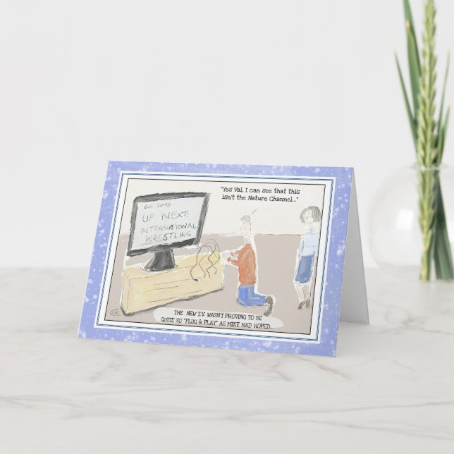 Tarjeta de cumpleaños divertida de la tecnología: (Anverso)