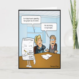Tarjeta de cumpleaños divertida de Sneaky Budget