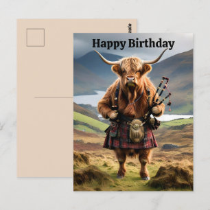 Tarjeta de cumpleaños divertida de vaca de las Hig