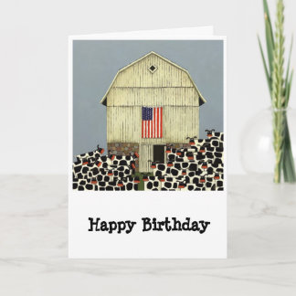 tarjeta de cumpleaños divertida de vaca humorístic