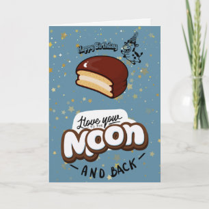 Tarjeta de cumpleaños divertida de vaca saltando s