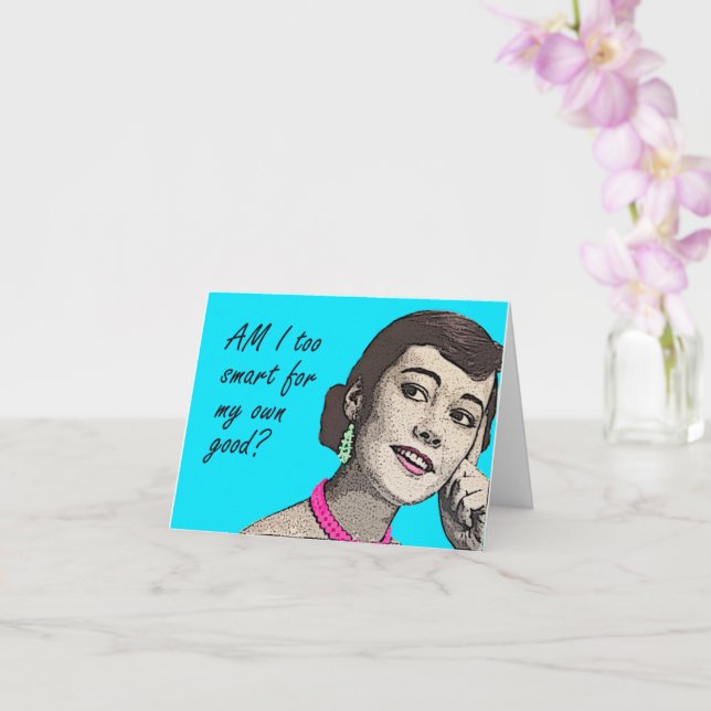 Tarjeta de cumpleaños divertida de Vintage (Orquídea)