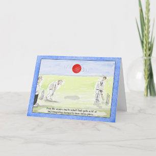 Tarjeta de cumpleaños divertida del grillo