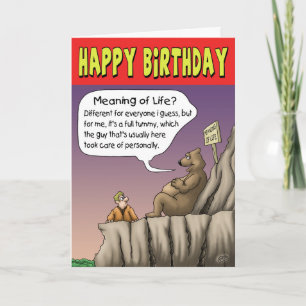 Tarjeta de cumpleaños divertida: Día de cumplimien