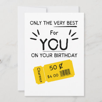 Tarjeta de Cumpleaños Divertida Grosera Sarcástica
