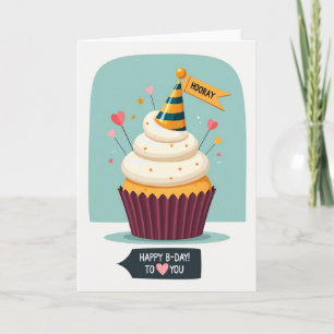 Tarjeta de cumpleaños divertida Hooray