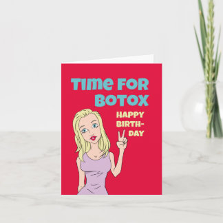 Tarjeta de cumpleaños divertida - Hora de Botox