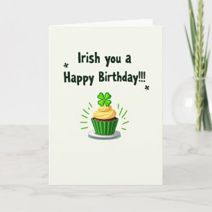 Tarjeta de cumpleaños divertida irlandesa