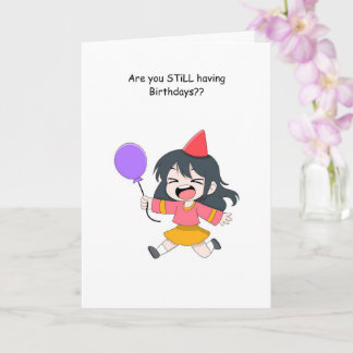 Tarjeta de cumpleaños divertida para alguien que s