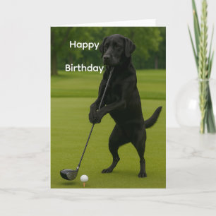 Tarjeta de cumpleaños divertida para amante de per