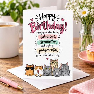 Tarjeta de cumpleaños divertida para amantes de lo