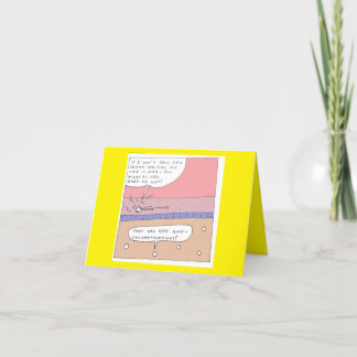 Tarjeta de cumpleaños divertida para audición de d