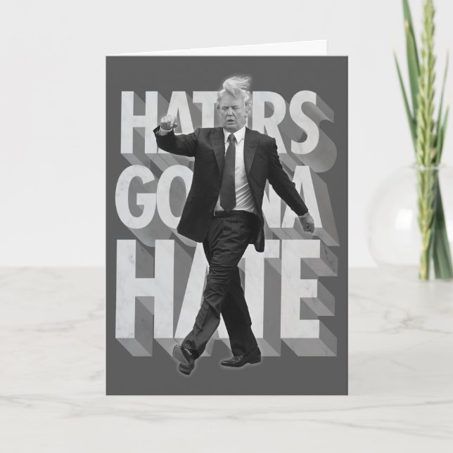 Tarjeta de cumpleaños divertida para Donald Trump (Anverso)