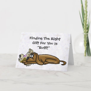 Tarjeta de cumpleaños divertida para dos perros ag