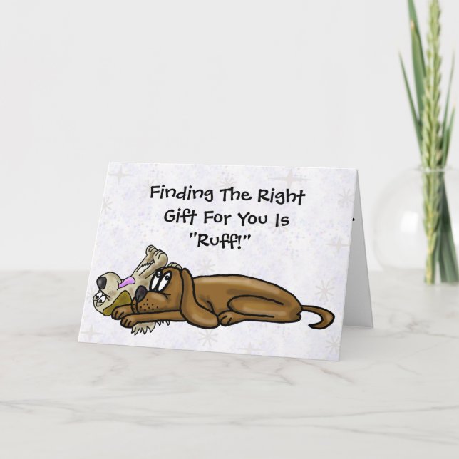 Tarjeta de cumpleaños divertida para dos perros ag (Anverso)