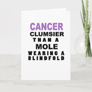 Tarjeta de cumpleaños divertida para el cáncer