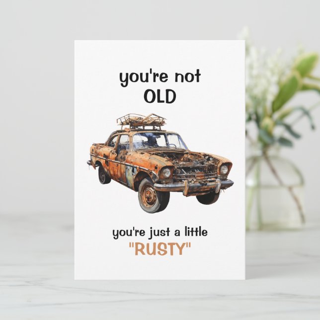 Tarjeta de cumpleaños divertida para el cumpleaños (Anverso de pie)