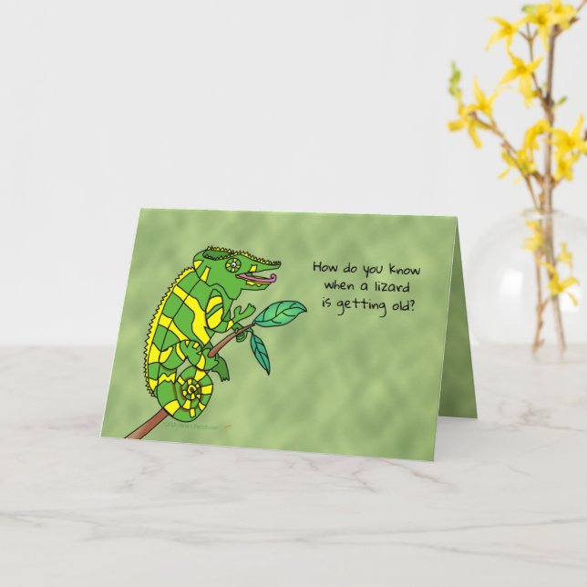 Tarjeta de cumpleaños divertida para el Personaliz (flor amarilla)