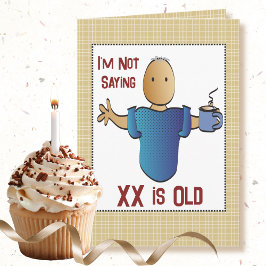 Tarjeta de cumpleaños divertida para el personaliz