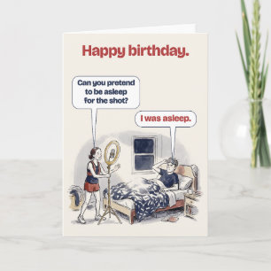 Tarjeta de cumpleaños divertida para ella de corre
