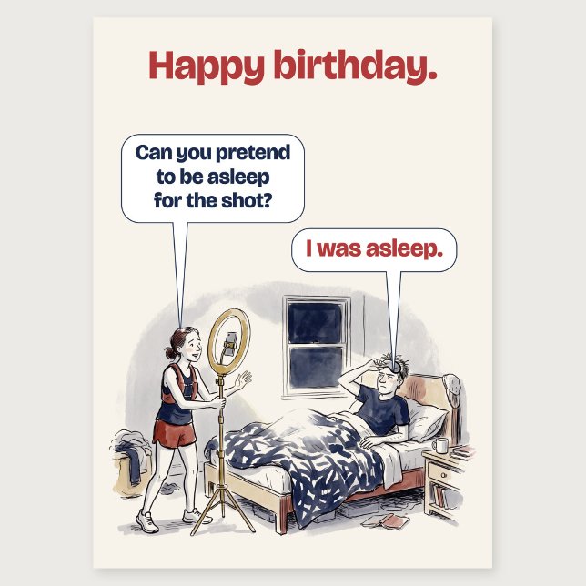 Tarjeta de cumpleaños divertida para ella de corre (Subido por el creador)