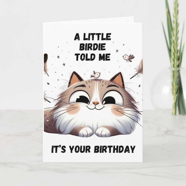 Tarjeta de cumpleaños divertida para Fiestas (Anverso)