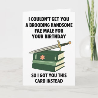 Tarjeta de cumpleaños divertida para hombre Fae: A