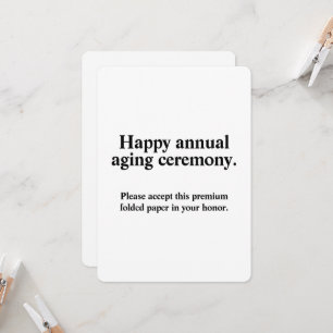 Tarjeta de cumpleaños divertida para la ceremonia