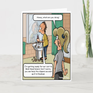 Tarjeta de cumpleaños divertida para la isla de Ca